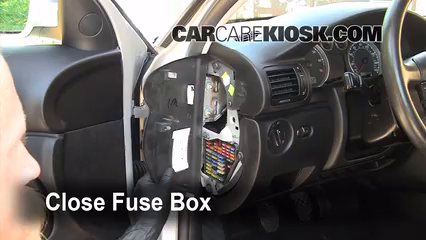 1998-2005 Volkswagen Passat Interior Fuse Check - 2004 ... 98 vw beetle fuse box location 